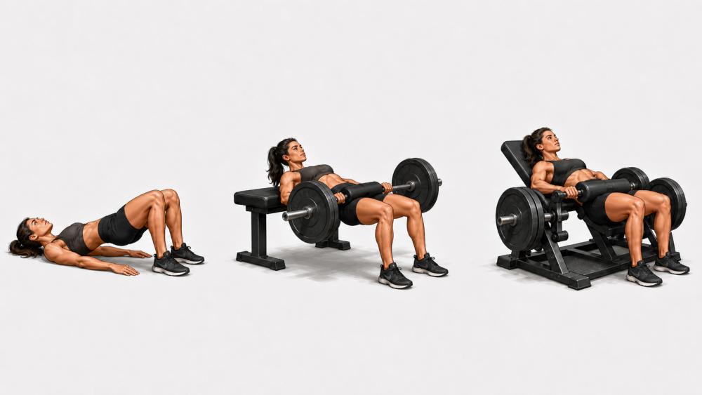 Illustration som visar historien bakom hip thrust