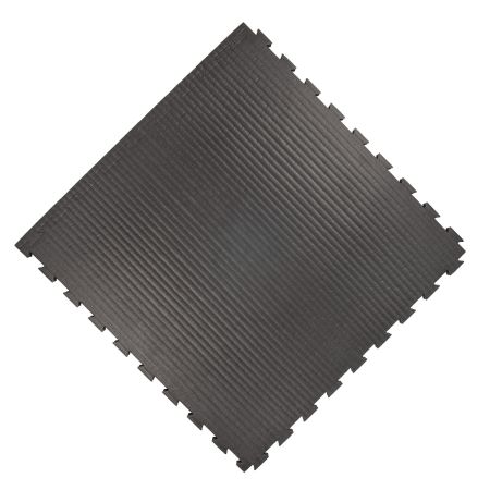 Pusselmatta 40mm grå/svart – Medium hårdhet för kampsport och träning.