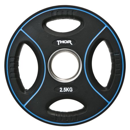 PU-viktskivor med handtag från Thor Fitness för styrketräning