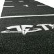 Konstgräs / Turf 1 x 12m Svart med målade avstånd och vit thor logotyp