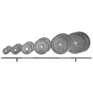 Enkelt skivstångsset 70kg (25mm)