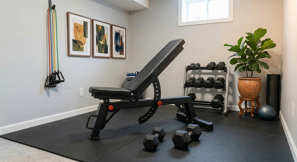 Så bygger du ett hemmagym på liten yta
