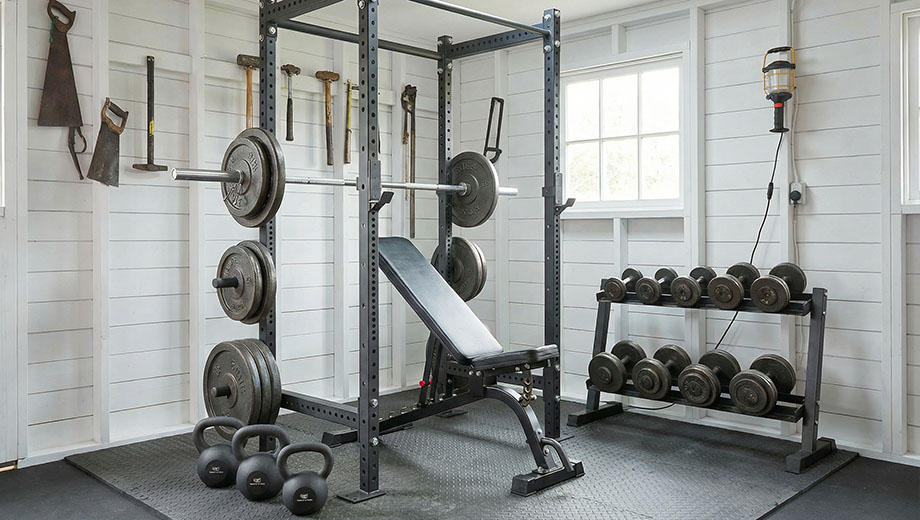 Bygg gym i förrådet