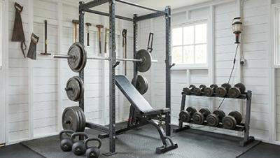 Bygg gym i förrådet